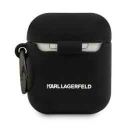 Karl Lagerfeld AirPods cover czarny Silicone Choupette