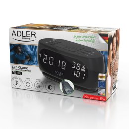 Adler Zegar - Budzik z pomiarem temperatury i wilgotności