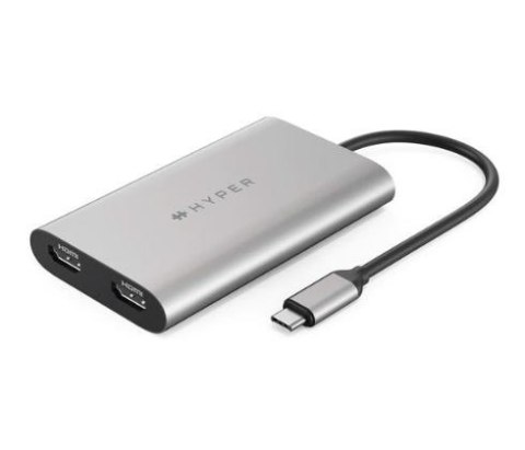 HyperDrive Podwójna przejściówka 4K HDMI na M1 MacBook