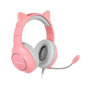 Krüger&Matz Gamingowe słuchawki nauszne dla dzieci Kruger&Matz Gamer Kids, kolor różowy