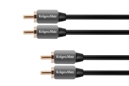 Kabel 2RCA-2RCA 0.5m Kruger&Matz