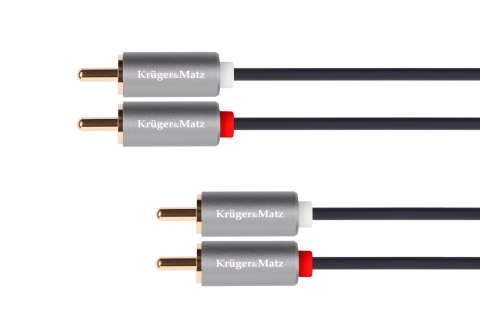Kabel 2RCA-2RCA 5m Kruger&Matz Basic