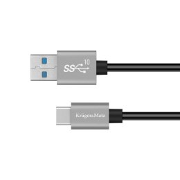 Krüger&Matz Kabel USB - USB typu C 10 Gbps 0,5 m Kruger&Matz Basic