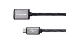 Krüger&Matz Kabel USB - micro USB gniazdo-wtyk 1.0m Kruger&Matz