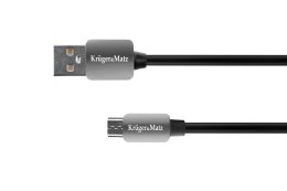Krüger&Matz Kabel USB - micro USB wtyk-wtyk 0.2m Kruger&Matz