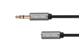 Krüger&Matz Kabel jack 3.5 wtyk stereo - 3.5 gniazdo stereo 1.8m Kruger&Matz Basic