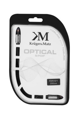 Krüger&Matz Kabel optyczny toslink-toslink 2.0m Kruger&Matz