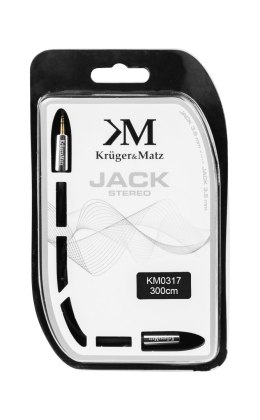 Krüger&Matz Kabel wtyk - gniazdo jack 3.5 stereo 3.0m Kruger&Matz