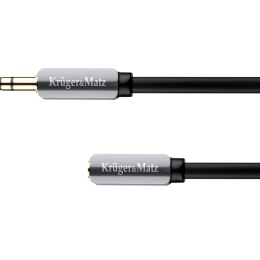 Krüger&Matz Kabel wtyk - gniazdo proste jack 3.5 stereo 1.0m Kruger&Matz