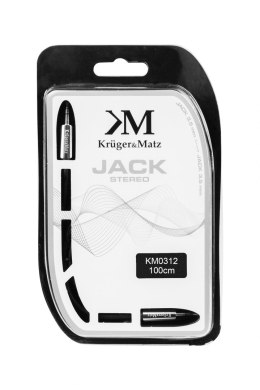 Krüger&Matz Kabel wtyk prosty - wtyk prosty jack 3.5 stereo 1.0m Kruger&Matz