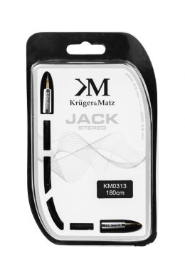 Krüger&Matz Kabel wtyk prosty - wtyk prosty jack 3.5 stereo 1.8m Kruger&Matz