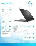 Dell Notebook Latitude 7330 Win11Pro i7-1265U/16GB/SSD 512GB/13.3" FHD CF/IrisXe/ThBlt&FgrP &SmtCd/IRCam/Mic/WLAN+BT/Backlit Kb/4Cell