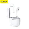 AWEI słuchawki Bluetooth 5.0 T28 TWS + stacja dokująca biały/white