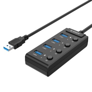 Orico Hub USB 3.1 4 porty, z wyłącznikami