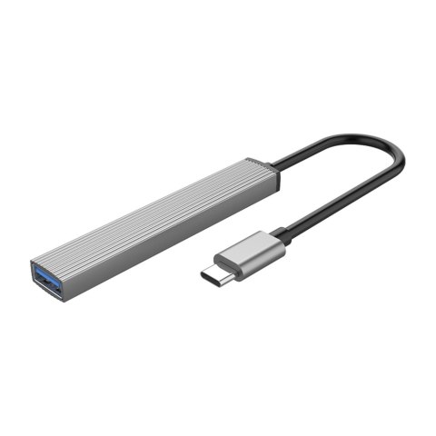 Orico Hub USB-C 4 porty USB-A 3.1 Gen1 5 Gbps alu