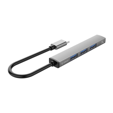 Orico Hub USB-C 4 porty USB-A 3.1 Gen1 5 Gbps alu