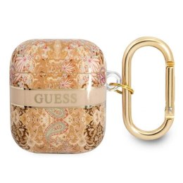 Guess AirPods cover złoty Paisley Strap Collection