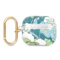Guess AirPods 3 cover zielony Flower Strap Collection