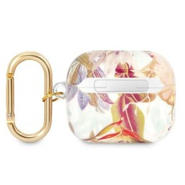 Guess AirPods 3 cover fioletowy Flower Strap Collection