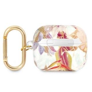 Guess AirPods 3 cover fioletowy Flower Strap Collection