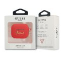 Guess AirPods 3 cover czerwony Silicone Charm Heart Collection