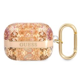 Guess AirPods Pro cover złoty Paisley Strap Collection