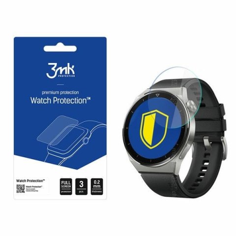 3x Szkło hybrydowe do Huawei Watch GT 3 Pro 46mm | 3MK FlexibleGlass Watch