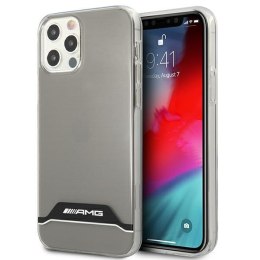 AMG AMHCP12MTCBW iPhone 12/12 Pro przezroczysty/transparent hardcase Electroplate Black&White