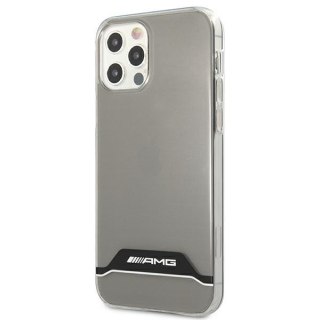 AMG AMHCP12MTCBW iPhone 12/12 Pro przezroczysty/transparent hardcase Electroplate Black&White