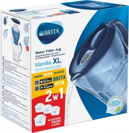 Brita Dzbanek filtrujący 3,5l Marella XL niebieski + 4 wkłady Maxtra+ Pure Performance
