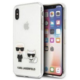 Karl Lagerfeld KLHCI65CKTR iPhone Xs Max hardcase Transparent Karl & Choupette
