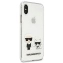 Karl Lagerfeld KLHCI65CKTR iPhone Xs Max hardcase Transparent Karl & Choupette