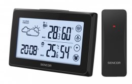Sencor Stacja pogody SWS 2850 dotykowy wyświetlacz, budzik, 1czujnik zewnętrzny