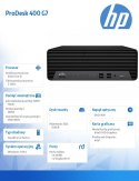 HP Inc. Komputer ProDesk 400SFF G7 i5-10500 256/16/DVD/W11P 5U5F4EA