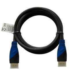 Savio Kabel HDMI oplot nylon złoty v1.4 4Kx2K 1.5m, wielopak 10 szt., CL-02
