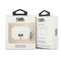 Karl Lagerfeld AirPods Pro Cover Biały Silicone Ikonik