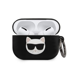 Karl Lagerfeld AirPods Pro cover czarny Silicone Choupette