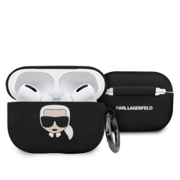 Karl Lagerfeld AirPods Pro cover czarny Silicone Ikonik