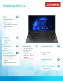 Lenovo Laptop ThinkPad E15 G4 21E600DXPB W11Pro i5-1235U/16GB/512GB/MX550 2GB/15.6 FHD/Black/1YR Premier Support + 3YRS OS