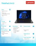 Lenovo Laptop ThinkPad L14 G3 AMD 21C5005CPB W11Pro 5875U/16GB/512GB/INT/14.0 FHD/1YR Premier Support + 3YRS OS