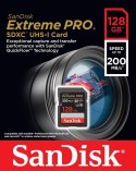 SanDisk Karta pamięci Extreme Pro SDXC 128GB 200/90 MB/s V30 UHS-I U3