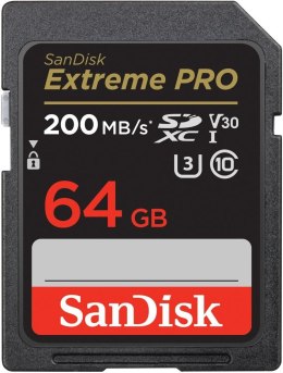 SanDisk Karta pamięci Extreme Pro SDXC 64GB 200/90 MB/s V30 UHS-I U3