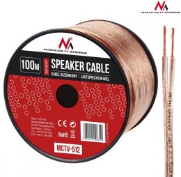 Maclean Kabel głośnikowy 100m MCTV-512 2x1.5mm2