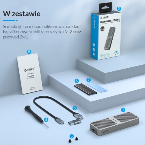 Orico Obudowa dysku SSD M.2 NVMe 20 Gbps