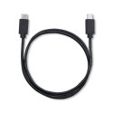 Qoltec Kabel USB 2.0 typ C męski | USB 2.0 typ C męski | 1.4m | Czarny