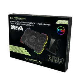 Esperanza Podstawka chłodząca gaming LED RGB Breva