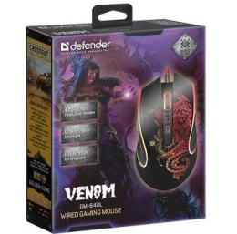 Mysz przewodowa Defender VENOM GM-640L 3200dpi Gaming 8P + GRA