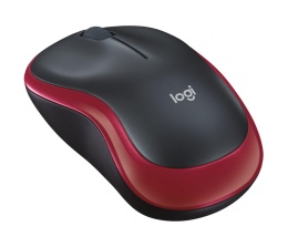 Mysz bezprzewodowa Logitech M185 optyczna czarno-czerwona