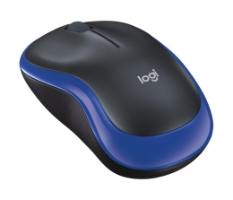 Mysz bezprzewodowa Logitech M185 optyczna czarno-niebieska