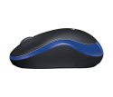 Mysz bezprzewodowa Logitech M185 optyczna czarno-niebieska